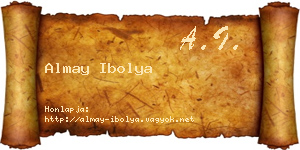 Almay Ibolya névjegykártya
